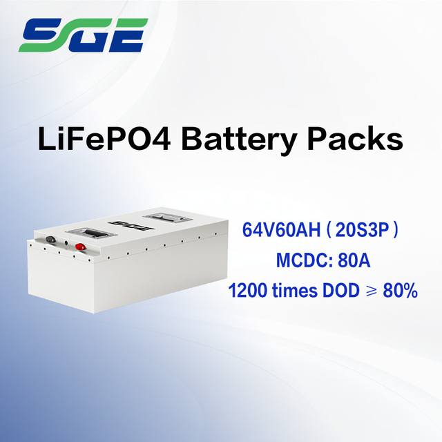 Long Range Power 64V60AH LiFePO4 Battery Pack Built-In BMS High Performance for Electric Motorcycle Battery Replacement