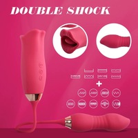 Nouveauté Amazon : Vibrateur rétractable Love-Lip, stimulateur de succion pour masturbation féminine, vibrateur à double tête à impulsions pénétrantes 45 dB