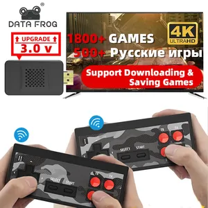 Data Frog USB Wireless Handheld TV Video Game Console Build In 1800 Classic Game 8 Bit Mini Video Game Console Support HD Output