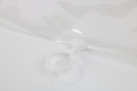 Sac à fermeture éclair en PVC transparent en gros, étanche, pour cosmétiques, emballage cadeau, pochette organisatrice en PVC avec tirette en plastique
