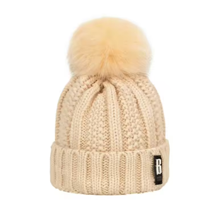 Bonnets d'hiver tricotés Chapeaux pour femmes <span class=keywords><strong>Bonnet</strong></span> épais et chaud <span class=keywords><strong>Bonnet</strong></span> pour femmes <span class=keywords><strong>Bonnet</strong></span> en tricot avec lettres Écharpe Ensembles d'équitation en plein air - Product Image 1