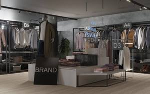 Sistema de Exhibición de Ropa Personalizado para Tiendas, Diseño Minorista Industrial Minimalista, Sistema Modular de Equipamiento de Tiendas, Solución Llave en Mano de Fábrica - Product Image 2