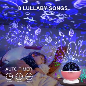 Proiettore Luce Notturna per Bambini <span class=keywords><strong>One</strong></span> Fire con Telecomando, Timer, Rotazione a 360°, 3 Pellicole <span class=keywords><strong>di</strong></span> Proiezione, 18 Modalità Luminose, 8 Canzoni Ninna Nanna, Natale - Product Image 5