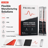 Poudre d'électrolytes et de vitamines sans calorie ni sucre, marque privée, avec magnésium, sodium, potassium pour l'énergie et le soutien de la santé intestinale