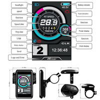 TFT UKC1 + Affichage Couleur Vélo Électrique APT/OMD pour Ste Alth Bomber Vélo Électrique QS 205 273 V3 Kit de Moteur de Moyeu