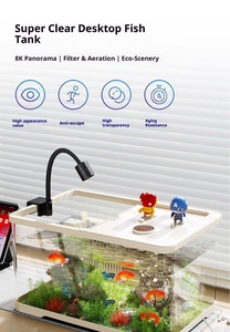 <span class=keywords><strong>Aquarium</strong></span>, multifunctioneel bureau-<span class=keywords><strong>aquarium</strong></span>, modern klein landschap, complete set, milieuvriendelijk, transparant ABS plastic, vierkant - Product Image 6