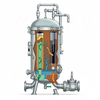 Système de filtration séparateur eau-huile industriel pour l'élimination de l'eau du carburant diesel