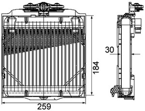 Refroidisseur d'huile Mahle CLC 102 000P, transmission automatique pour BMW - Product Image 2
