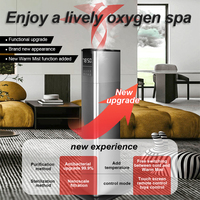 Nouveau Design Grande Capacité Usage Commercial Brumisateur Humidificateurs d'Air Ultrasoniques à Vapeur Froide sur Pied avec Contrôleur pour la Maison