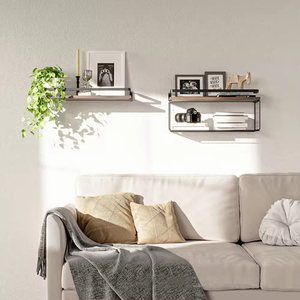 Estante de Almacenamiento Flotante de Madera para Montar en la Pared, Organizador para el Hogar, para Sala de Estar, Baño, Cocina, Decorativo - Product Image 5