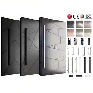 <span class=keywords><strong>Porte</strong></span> d'entrée <span class=keywords><strong>blindée</strong></span> pivotante en aluminium moderne à prix abordable pour appartement et maison - Product Image 1