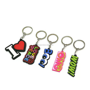 Conception personnalisée de porte-clés en silicone 3D en caoutchouc PVC cadeaux pour les destin de clés promotionnels breloque de sac de filles mignonnes - Product Image 5