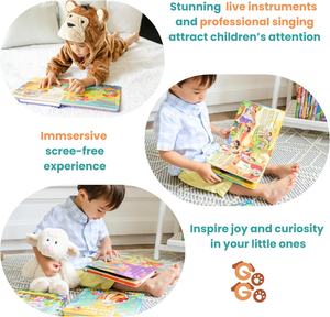 Libro de Sonidos con Historias de Héroes Bíblicos y 8 Canciones, Juguete Musical para el Aprendizaje Infantil, Libro Interactivo con Sonidos - Product Image 4