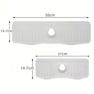 Tapis de robinet en silicone anti-éclaboussures pour évier de cuisine, support pour robinet d'évier de cuisine, tapis absorbant pour évier de salle de bain - Product Image 5