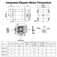 Motor paso a paso integrado NEMA 23 con protocolo CANopen de 1.2N.m, 2N.m, 3N.m y controlador para aplicaciones médicas, AGV/AMR, maquinaria de embalaje y CNC