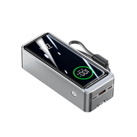 Chargeur super rapide 22,5 W, batterie externe haute capacité 20000 mAh, prise portable, batterie externe 30000 mAh intégrée, affichage LED Type-C pour iPhone 16