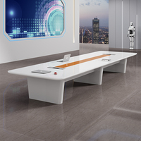 Ensemble de table et de chaises de conférence d'hôtel moderne de luxe, modulaire, extensible, multifonctionnel, mobilier de bureau pour réunions
