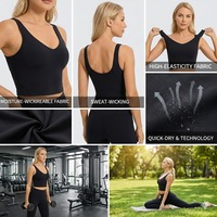 Soutien-gorge de sport à col en U double face à trois couches Cloud-Feel pour femmes, soutien-gorge de yoga à haute élasticité avec tissu respirant