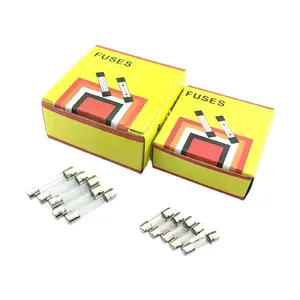 5x20 6x30 fast blow fuse Glass tube fuses 250V 0.5 1 2 3 4 5 6 8 10 15 20 25 30 A AMP fuse