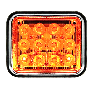 24 Watts LED Ambre <span class=keywords><strong>Pompier</strong></span> Lumière 12V/24V Clignotant Feux Latéraux pour Camions Avertissement Flash Lumière Nouvel État - Product Image 1