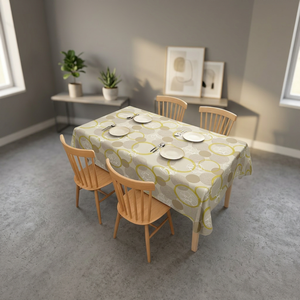 Tovaglia Erpsl in Tessuto Non Tessuto con Motivo Geometrico Moderno, Impermeabile, in PVC Stampato, 1,4x20m per Tavolo da Pranzo - Product Image 3