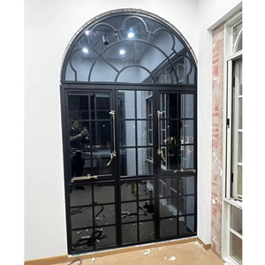 דלתות כפולות מקושתות עם סבכה - Product Image 3