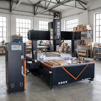 Rongchi Router CNC de 4 Ejes con Control Syntec PLC, Alta Rigidez, ATC 1530, Cambiador Automático de Herramientas, Máquina de Grabado y Carpintería 3D