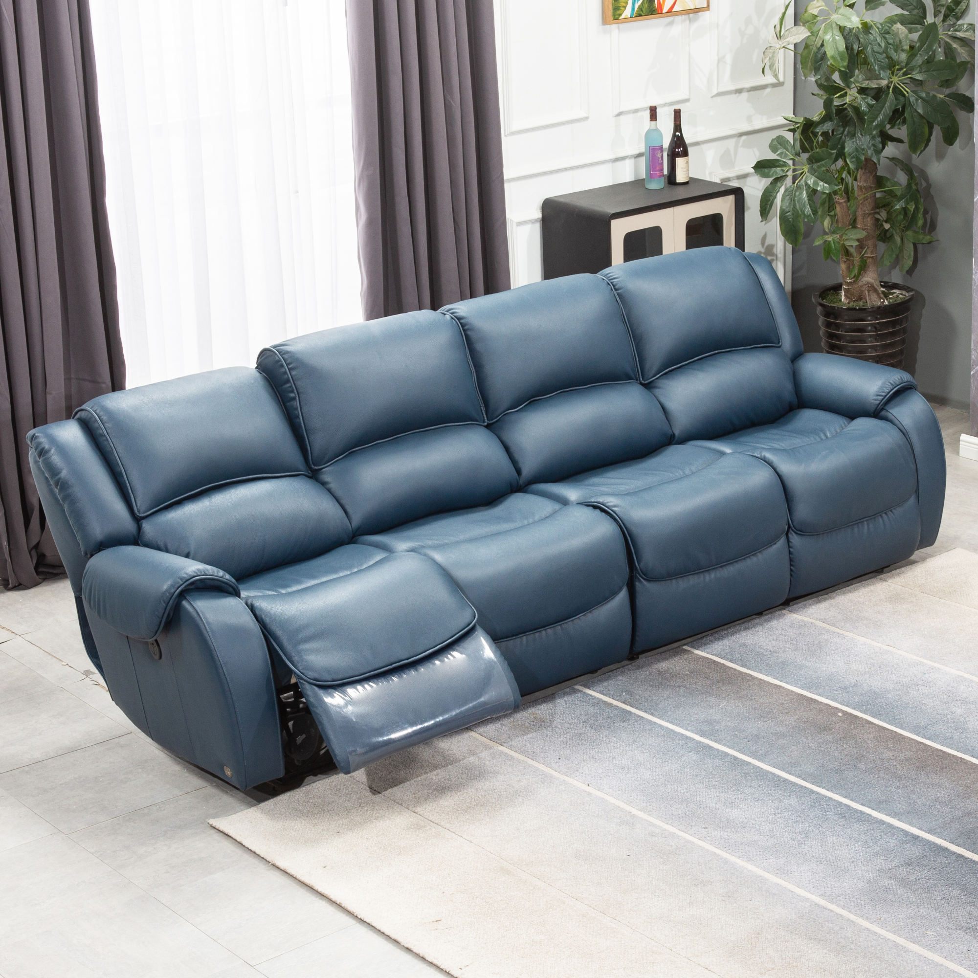Seater Sofa with Recliner Modern Living Room Comfort