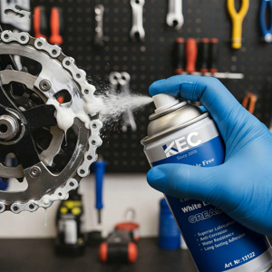 Grasa de Litio Blanca en Aerosol KEC para Mantenimiento de Automóviles, 400 ml, para Lubricar Piezas Móviles, con 3 Años de Duración - Product Image 4