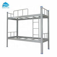 Lit double en acier démantelé de conception moderne très résistant pour l'école, le dortoir, la chambre à coucher, l'hôtel ou l'appartement