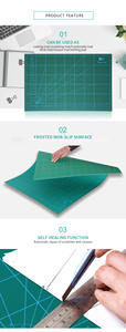 Tapis de découpe auto-guérison, taille d'impression personnalisée, portable, A3 tapis de découpe Double face, PVC vert artisanal pour bricolage, 45x60 cm - Product Image 4