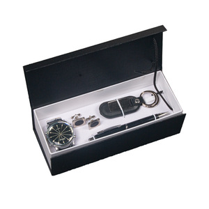 Cross Border <b>Gift</b> <b>Set</b> For Men Watch Pen Cufflinks Keychain Four Piece Business <b>Gift</b> Box Valentine's Day Present - Product Image 4