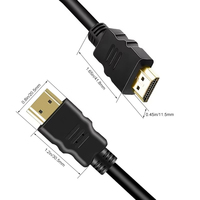 Câble HDMI 1080P 1.4V, câble HDTV câble HDMI mâle à mâle, câble HDMI 1080P pour UHD Samsung TV, moniteur, PS4/3, Xbox One