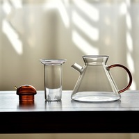 Verre à boire en forme d'entonnoir Harmony Clear, résistant à la température, pour thé, limonade, expresso, latte