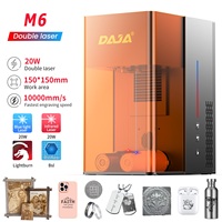 Máquina de Marcado Láser de Fibra de Alta Velocidad de 10000 mm/s y 20 W DAJA M6 para Piezas de Hardware y Producción Industrial