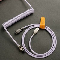 Câble de clavier enroulé USB C personnalisé détachable en métal aviateur veste en nylon câble TPU clavier personnalisé de jeu mécanique Android