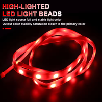 Espumoso 12V & 24V voiture LED bande colorée atmosphère intérieure 5m lumière pour voitures universelles accessoire de couleur rouge