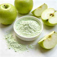 Poudre de pulpe de pomme verte séchée par atomisation standardisée 15:1, poudre de fruits fine, matière première pour la formulation de bonbons et de glaces