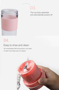 <span class=keywords><strong>Mini</strong></span> mixeur électrique USB rechargeable, smoothie haute vitesse, <span class=keywords><strong>blender</strong></span> portable, presse-agrumes en plastique pour la maison - Product Image 2