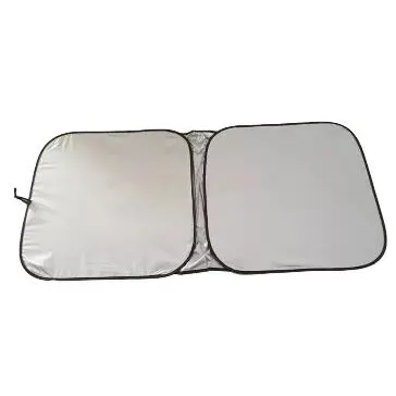 Square Shape Car Sun Shade Promotional Custom LOGO Folding Silver UV Protector Front Window Car Sunshade for car