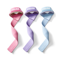 Sangles de levage en cuir avec logo personnalisé et ceintures de poignet de fitness, élastiques, durables, en mélange de polyester, coton et néoprène pour la musculation