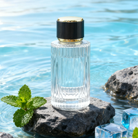 Botol Parfum Kaca Kristal Silinder Kanghailong XS-21 100ml dengan Tutup, Ramah Lingkungan, Dapat Didaur Ulang,  Hot Stamping, Sablon