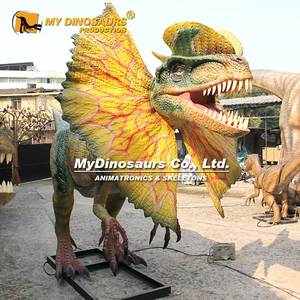 Bức Tượng Khủng Long Dilophosaurus Khủng Long Bằng Sợi Thủy Tinh Giống Như Thật Của Tôi Để Bán - Product Image 2