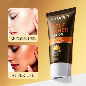 Crema Bronceadora Intensiva Natural Oscura de Marca Privada SADOER OEM/ODM, Loción Bronceadora Orgánica, Gel Acelerador, Uso Corporal en Camas Solares - Product Image 3