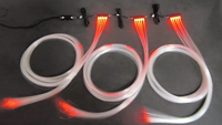 Kit de 1500 fibres optiques dynamiques 0,5 mm pour plafond étoilé, garantie 3 ans, modèle universel, moteur lumineux 16W