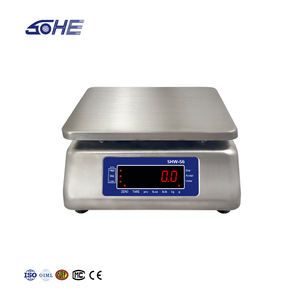 6 स्टेनलेस स्टील टेबल स्केल IP68 वाटरप्रूफ के साथ डबल साइड डिस्प्ले 3 किलोग्राम 6 किलो 15 किलो 30 किलो बेंच स्केल - Product Image 5