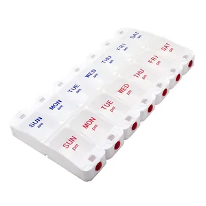 7 Day Weekly Am Pm Organizer Large Pill Case Pill Box For Pills Vitamin Supplements Medication