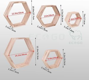 <span class=keywords><strong>Étagère</strong></span> hexagonale <span class=keywords><strong>murale</strong></span> en bambou pour chambre, bureau, salon, finition <span class=keywords><strong>bois</strong></span> <span class=keywords><strong>flotté</strong></span> - Product Image 2