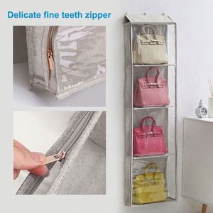 Organisateur de rangement minimaliste à suspendre sur la porte ou à fixer au mur avec fenêtre transparente et poche en PVC pour le rangement de cosmétiques, de fournitures de bureau et d'articles divers - Product Image 4