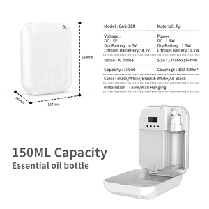 Portable Electric Hotel Aroma <strong>Diffuser</strong> Custom Logo Tabletop Installation Waterless Function 1-Year US Household Use Warranty - Product Image 4